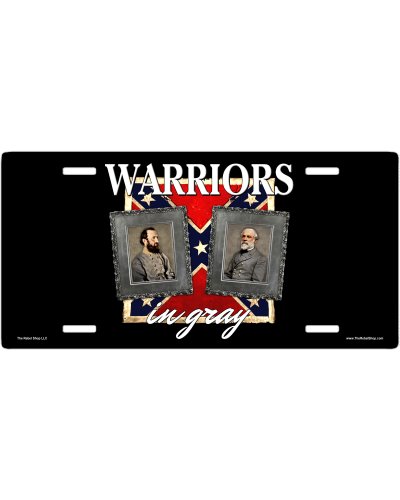 Warriors in Gray no fade car tag